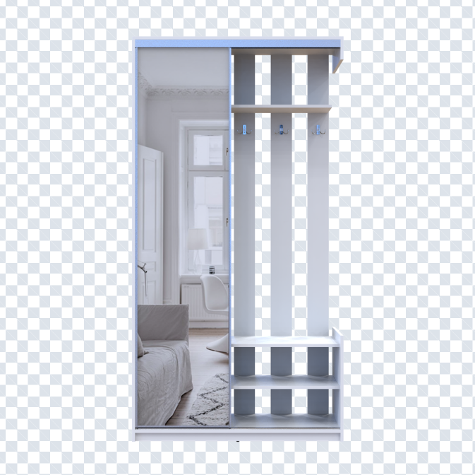 Прихожая DRS- City One Door 110х45х210 см Белый
