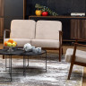 Диван Halmar MILANO 2S бежевый-темный-орех