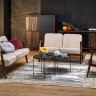 Диван Halmar MILANO 2S бежевый-темный-орех
