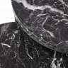 Столик журнальный HALMAR OREO черный мрамор/ черный