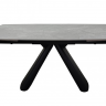 Стол раскладной INI- GREYSON CERAMIC 160(240)*90 серый мат/ черный  