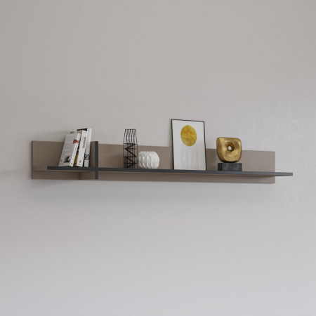 Полка навесная Helvetia CROSS 24CWMY02 (конго-черный)