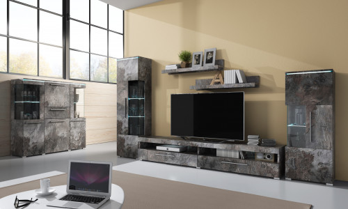 Комод на 2 двери Helvetia INDIA 24B0DE45 (шиффер)