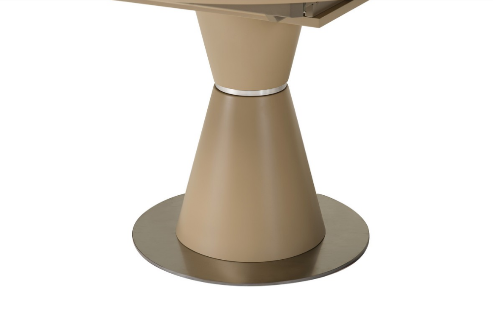 Стол обеденный модерн VTR- TML-651-1 (белый, капучино + серебро) 