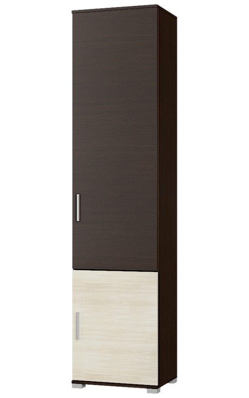 Комплект в гостиную EVR- Бриз-1 венге темный + фасад дуб молочный