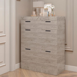 Тумба для обуви в прихожую EVR- Соната ТО-800 крафт белый