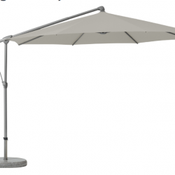 Зонт с чехлом Glatz TEA- SUNWING C + easy, круглый Ø300 пепельный