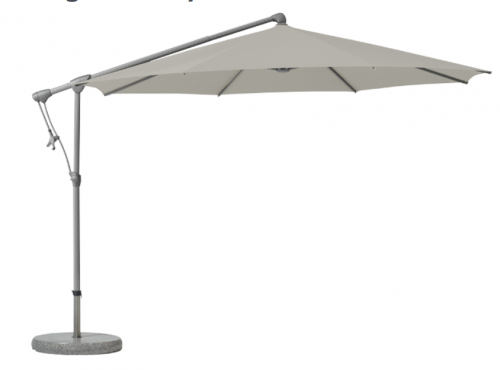 Зонт с чехлом Glatz TEA- SUNWING C + easy, круглый Ø300 пепельный