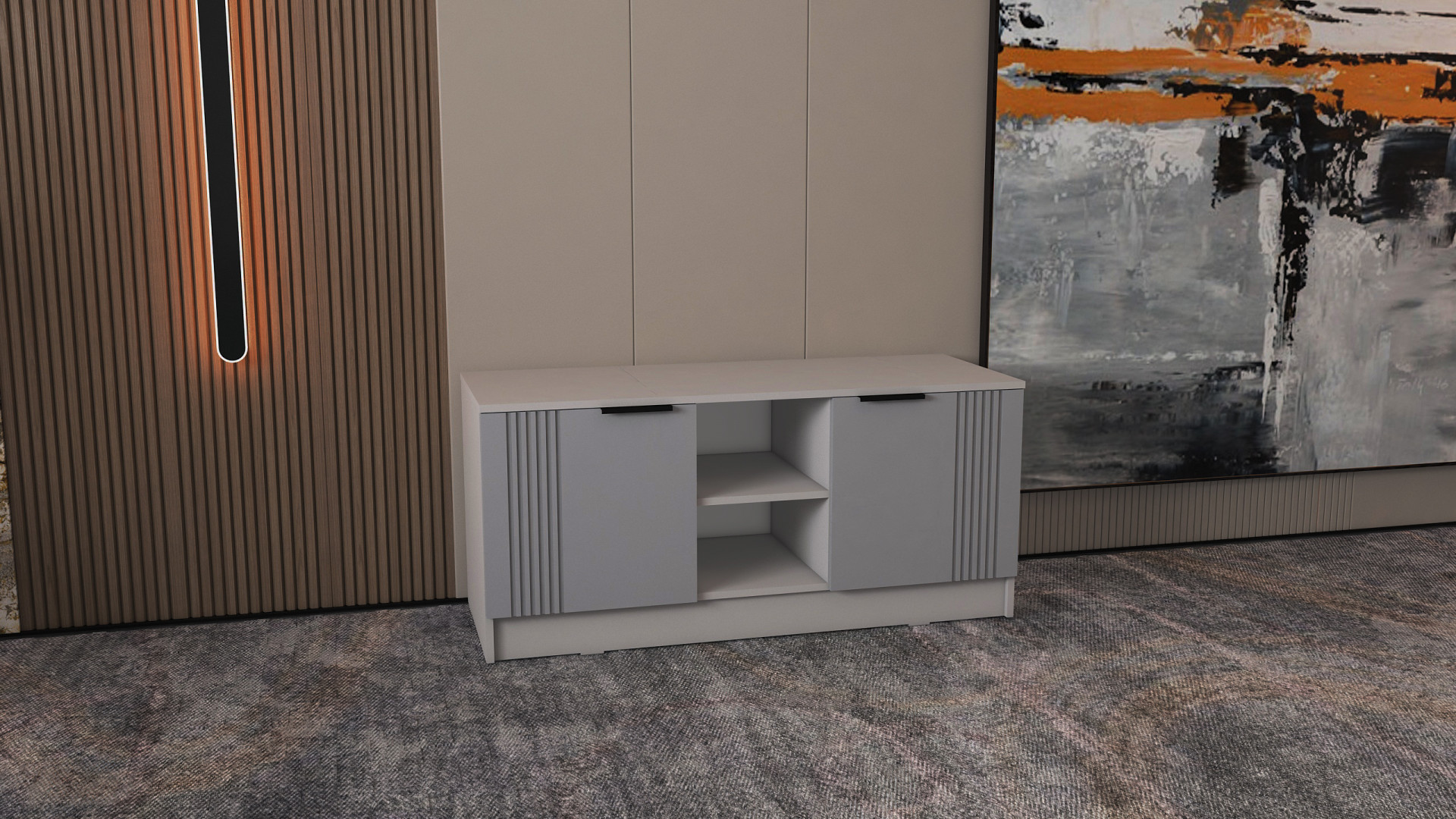 Тумба для телевизора ViA- APC ТВ-7 (серый)