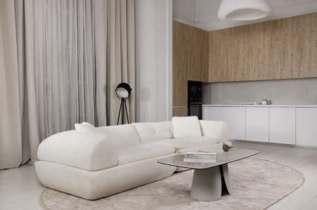 Бескаркасный модульный диван VTR- Вирджиния (Айвори)