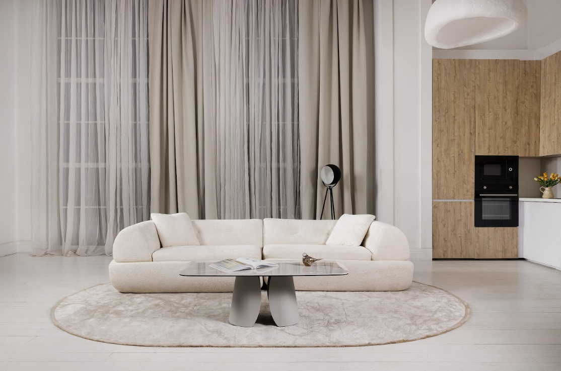 Бескаркасный модульный диван VTR- Вирджиния (Айвори)