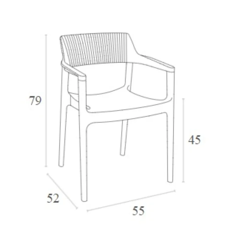 Стул уличный Siesta Tulum Armchair Taupe