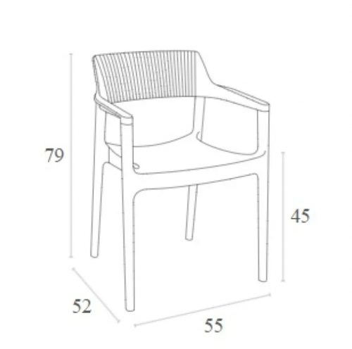Стул уличный Siesta Tulum Armchair Taupe