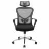 Кресло офисное RCH- Солана Хром Механизм M-1 (Tilt) Обивка Сетка Серая
