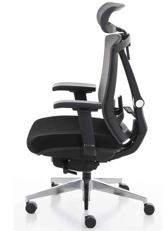Крісло керівника LUX- ERGO CHAIR 2 BLACK ергономічне