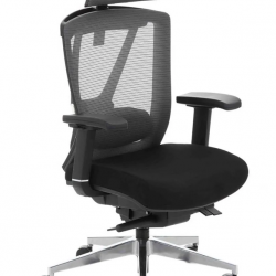 Крісло керівника LUX- ERGO CHAIR 2 BLACK ергономічне
