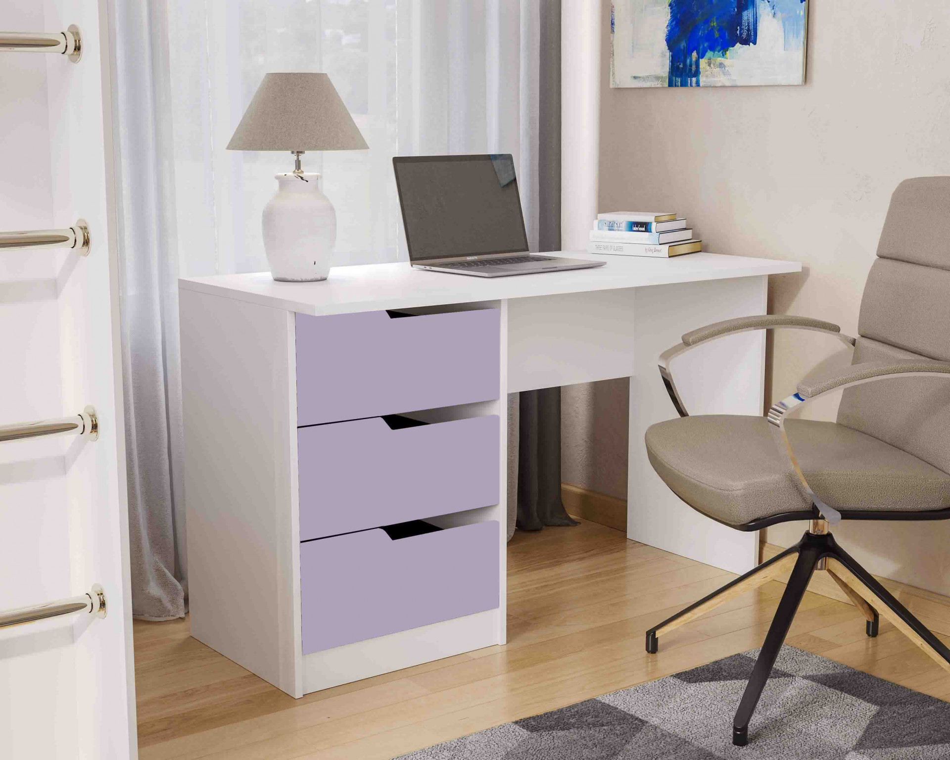 Письменный стол VRN- "Bedroom 3" (корпус "Белый")