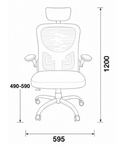Кресло вращающееся компьютерное/детское Perfect Home OC-8970W Серый/Голубой