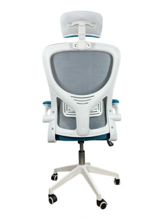 Кресло вращающееся компьютерное/детское Perfect Home OC-8970W Серый/Голубой