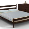 Кровать BIO- "Мария" Ликерия с изножьем темный орех 180*200