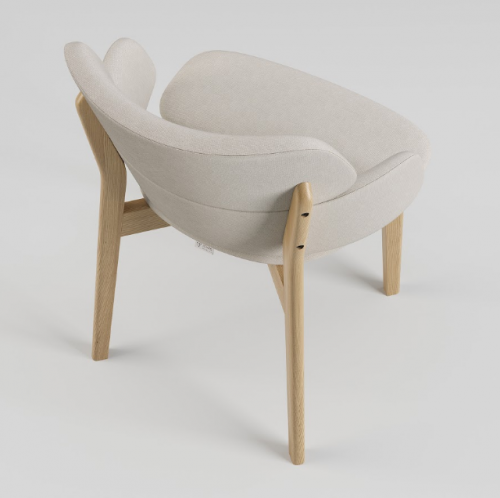 Стул обеденный LVK- Swan (Свон) массив ясеня (натуральный)    