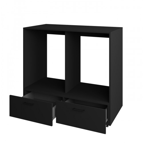 Шкаф для стиральной машины и сушилки Helvetia ROSA 30W3NO65 (черный оникс)