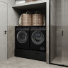 Шкаф для стиральной машины и сушилки Helvetia ROSA 30W3NO65 (черный оникс)