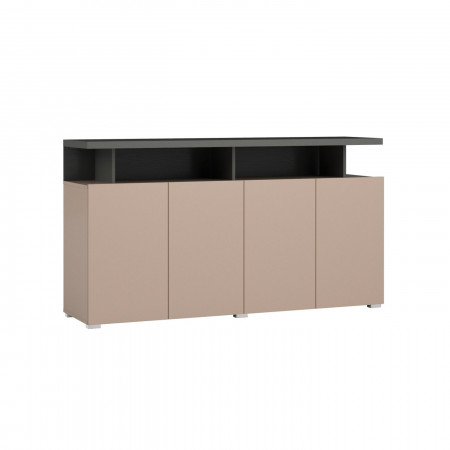 Комод на 4 двери Helvetia SERIO 24CJNI43 (конго-антрацит-черный/конго)