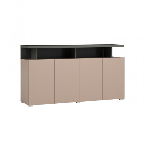 Комод на 4 двери Helvetia SERIO 24CJNI43 (конго-антрацит-черный/конго)