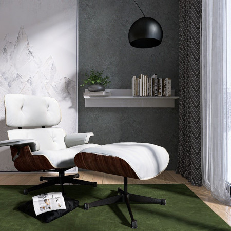 Полка навесная для гостиной EVR- Лайт ПЛН-1 белый(нимфея альба)