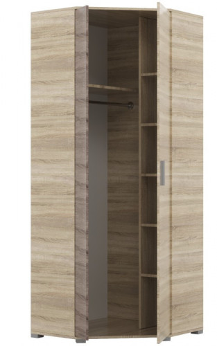 Комплект в гостиную EVR- Бриз-1 дуб Сонома + фасад трюфель