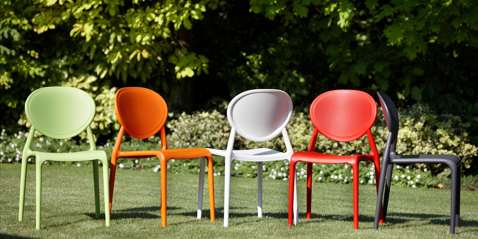 Стул уличный VLL- SCAB Gio 2315 (антрацит, белый)