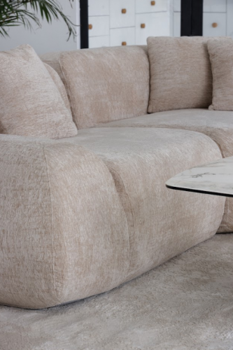 Бескаркасный модульный диван VTR- Дакота (Жемчужный беж, жемчужный серый) 