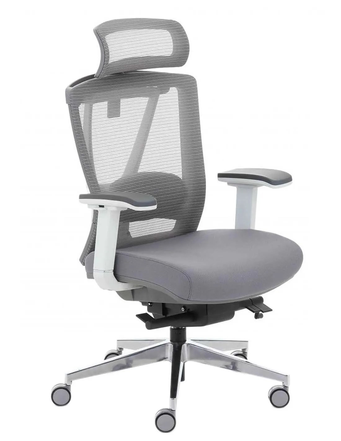 Крісло керівника LUX- ERGO CHAIR 2 GREY ергономічне