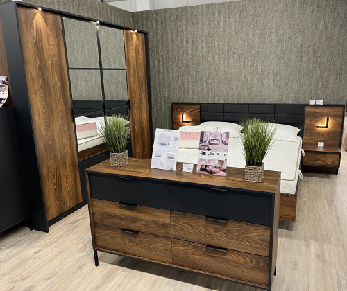 Комод Perfect Home Милтон / Milton с 6 ящиками 6S/138 Каштан/антрацит