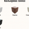 Комод с 4 ящиками Drev- Нордон (белый, серый, сл. кость)