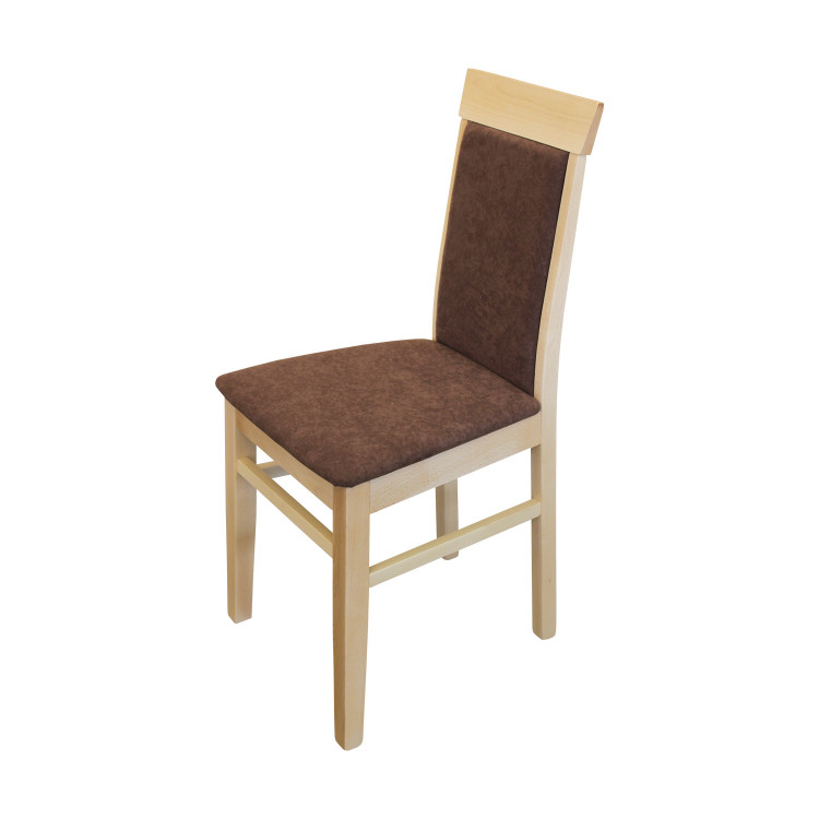 IDEA обеденный стул OLI бук/темно-коричневый