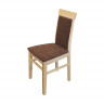 Фото №1 - IDEA обеденный стул OLI бук/темно-коричневый