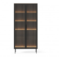 Витрина высокая Perfect Home Lumi 2d2s / 91 + подсветка  Дуб Дунин 