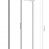 Витрина высокая Perfect Home Lumi 2d2s / 91 + подсветка  Дуб Дунин 