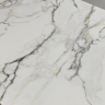 Стол раскладной INI- AGNES CERAMIC 160(240)*90 белый позолоченный мат/ коричневый