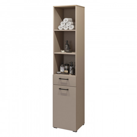 Шкаф на 1 двери с 1 ящиком для ванной Helvetia ROSA 30CDNO66 (конго/промасленный дуб)