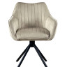 Стул обеденный с автоповоротом FREYA Perfect (бежевый/черный)