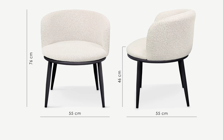 Стул обеденный CRV- Bali Swan feather black feet 