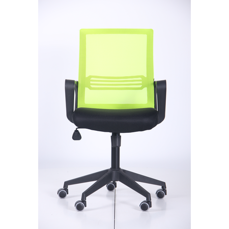 Кресло офисное AMF- Джун (сиденье Сетка черная/спинка Сетка лайм)
