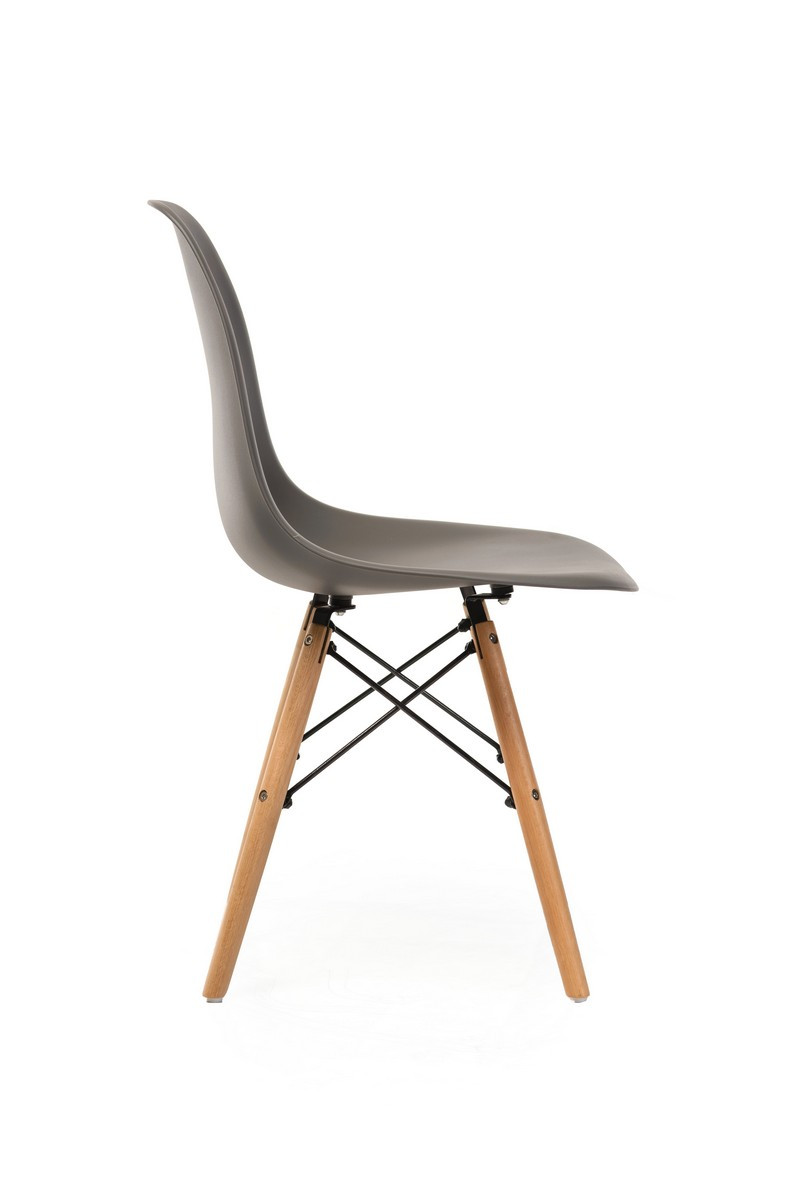 Стул пластиковый VTR- EAMES CHAIR M-05  (серый, тиффани)