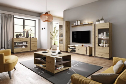 Тумба под телевизор Perfect Home Arco (Marco) 1D/138 Дуб артизан/графит
