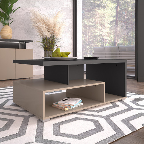 Комплект в гостиную Helvetia SERIO (конго-антрацит-черный/конго)