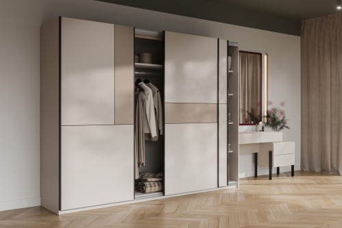 Шкаф-купе Helvetia CUBE 24KCOF69 (кашемир/кашемир-конго)