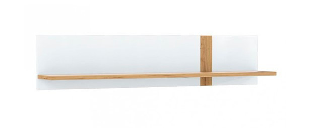 Полка навесная Forte TULUZA TUZB01 (дуб артизан/белый глянец)
